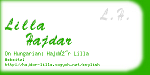 lilla hajdar business card